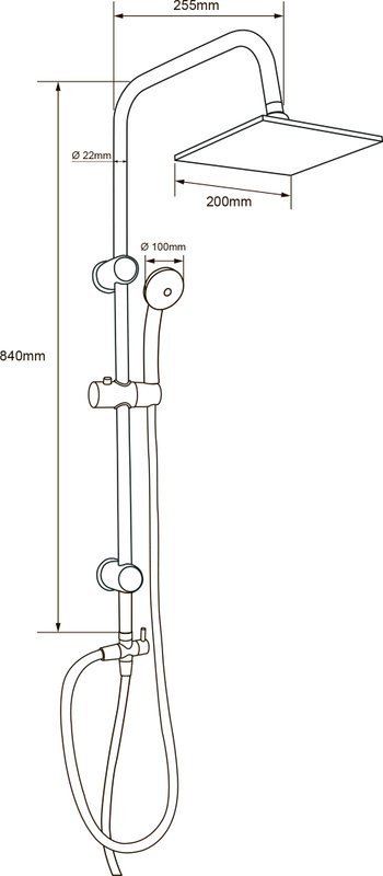 Душевой комплект Смеситель Aquanet Passion AF300-20С + Стойка 212271