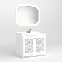 Тумба под раковину без столешницы Corozo Манойр 85 напольная, белая