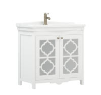 Тумба под раковину без столешницы Corozo Манойр 85 напольная, белая