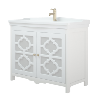 Тумба под раковину без столешницы Corozo Манойр 85 напольная, белая