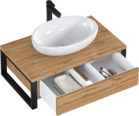 Тумба с раковиной 1MarKa Grunge Loft 80 дуб вотан