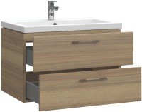 Тумба с раковиной Cersanit Lara 80 орех