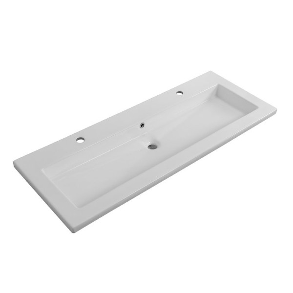 Мебельная раковина Cezares CZR-8070-120-1-2 120 белая глянцевая