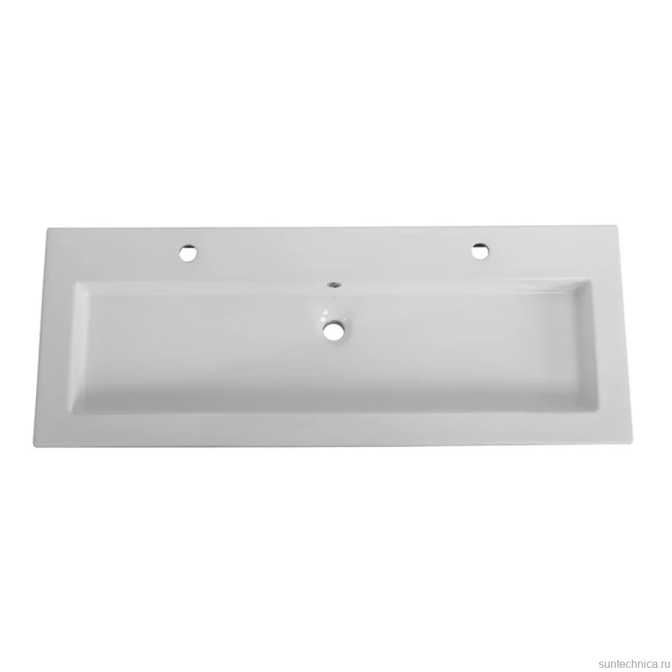 Мебельная раковина Cezares CZR-8070-120-1-2 120 белая глянцевая