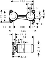 Смеситель для раковины Hansgrohe Vivenis 75050700 С ВНУТРЕННЕЙ ЧАСТЬЮ матовый белый