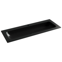 Накладная раковина Ceramicanova Grace прямоугольная черная матовая 121 см CN7017MB