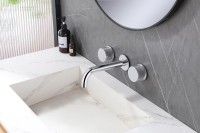 Смеситель для раковины Abber Wasser Kreis AF81122 С ВНУТРЕННЕЙ ЧАСТЬЮ, хром