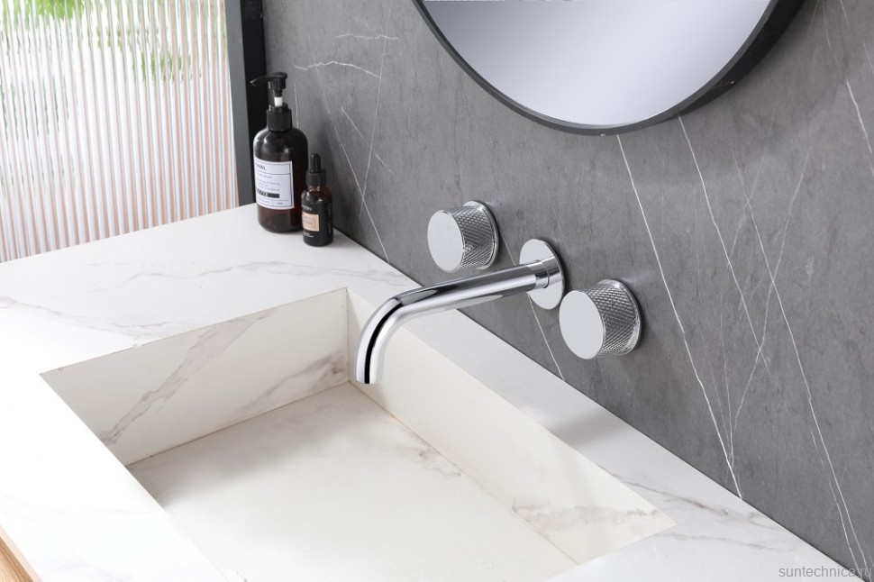 Смеситель для раковины Abber Wasser Kreis AF81122 С ВНУТРЕННЕЙ ЧАСТЬЮ, хром