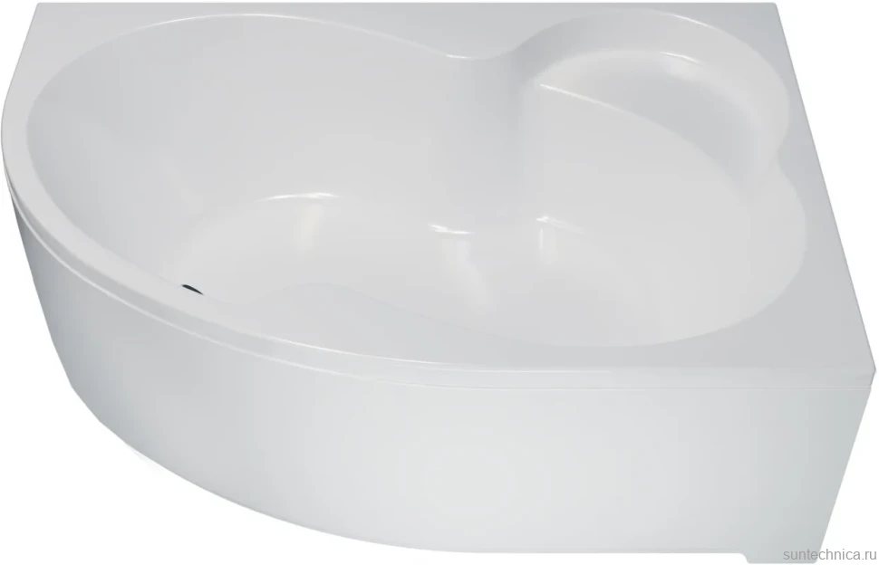 Акриловая ванна Triton Мари L 170x110 см, угловая, левая, пристенная, белая, асимметричная, с каркасом