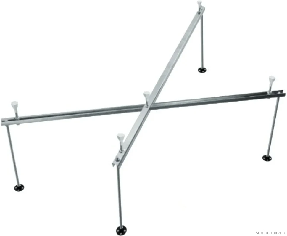 Акриловая ванна Triton Мари L 170x110 см, угловая, левая, пристенная, белая, асимметричная, с каркасом