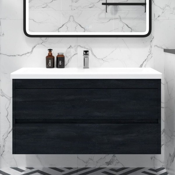 Тумба под раковину Art&Max Family-M 100 подвесная, hard coal