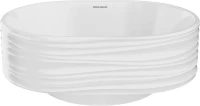 Накладная раковина KERAMA MARAZZI Sabbia 51 глянцевая белая, овальная, с 1 отверстием под смеситель