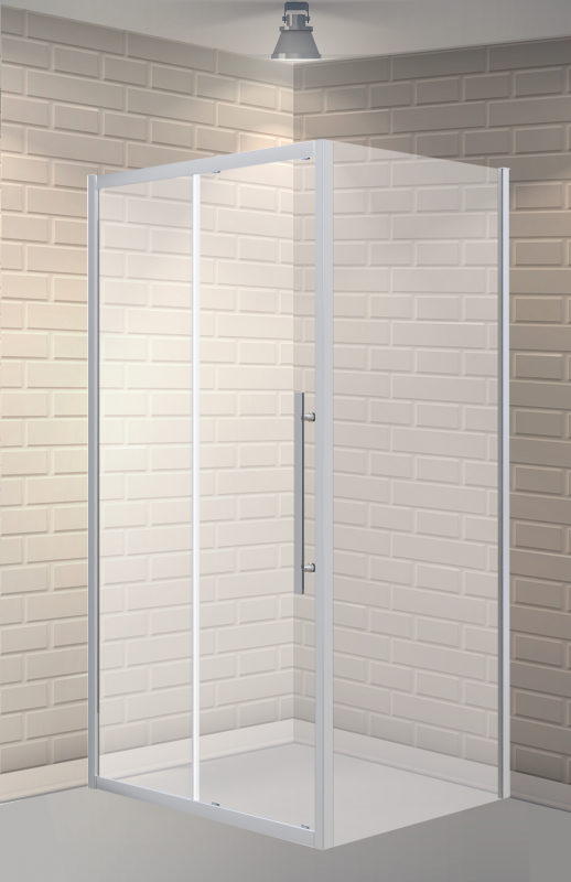 Душевой уголок Esbano Flex ESF-128PS-C 120х80 см, профиль хром, стекло прозрачное