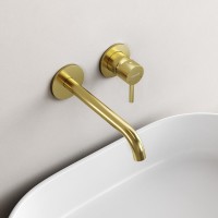 Смеситель для раковины Sancos Etna, брашированное золото, PVD покрытие, SC9004BG