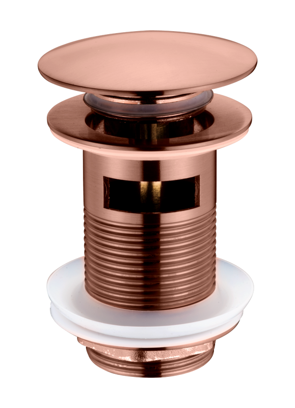 Донный клапан для раковины Boheme 612/2-BRB с переливом, брашированная бронза