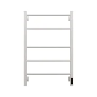 Полотенцесушитель электрический Grota Costa 530х800 RAL9016 EL 80x55 см, подключение справа, слева, скрытое подключение справа, матовый белый, лесенка, из стали