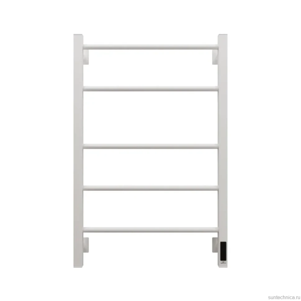 Полотенцесушитель электрический Grota Costa 530х800 RAL9016 EL 80x55 см, подключение справа, слева, скрытое подключение справа, матовый белый, лесенка, из стали