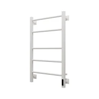 Полотенцесушитель электрический Grota Costa 530х800 RAL9016 EL 80x55 см, подключение справа, слева, скрытое подключение справа, матовый белый, лесенка, из стали