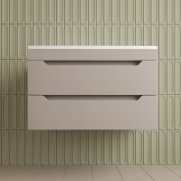 Тумба под раковину без столешницы Style Line Остин 80 подвесная, крем эмаль plus