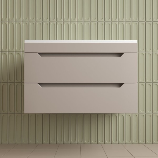 Тумба под раковину без столешницы Style Line Остин 80 подвесная, крем эмаль plus