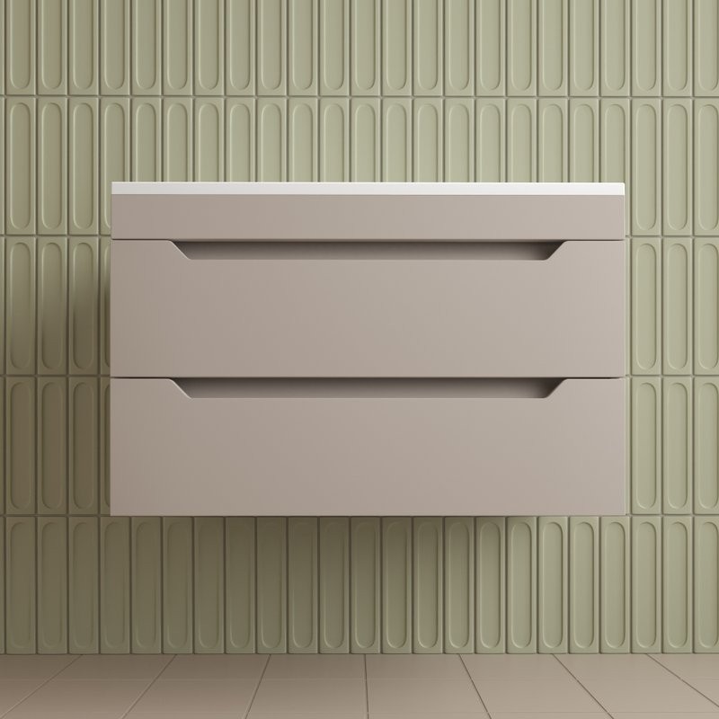 Тумба под раковину без столешницы Style Line Остин 80 подвесная, крем эмаль plus