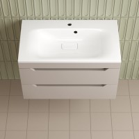 Тумба под раковину без столешницы Style Line Остин 80 подвесная, крем эмаль plus
