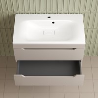 Тумба под раковину без столешницы Style Line Остин 80 подвесная, крем эмаль plus