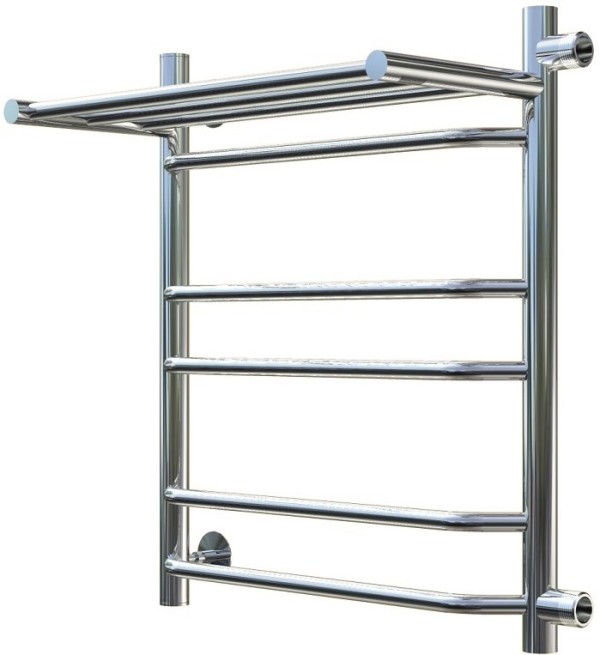 Полотенцесушитель водяной Тругор Браво ПМ 3 П ЛЦ4 R, 50x60x40, с полкой