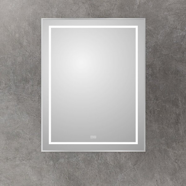 Зеркало BelBagno Kraft 90x70, с подсветкой, с подогревом, сатин