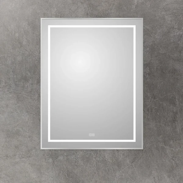 Зеркало BelBagno Kraft 90x70, с подсветкой, с подогревом, сатин