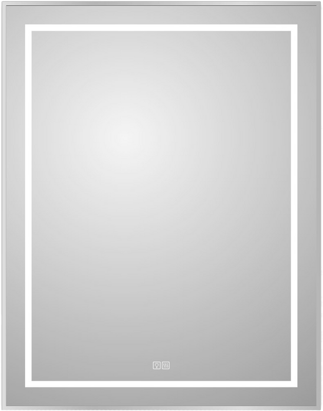 Зеркало BelBagno Kraft 90x70, с подсветкой, с подогревом, сатин