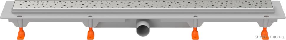 Душевой трап (лоток) MCH Chudej Drops CH650D 65 см, решетка хром, с сифоном