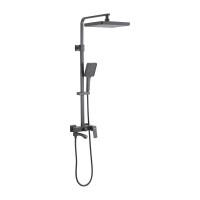 Душевая стойка Frap H76 F2476-9 оружейная сталь