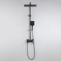 Душевая стойка Frap H76 F2476-9 оружейная сталь