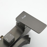 Душевая стойка Frap H76 F2476-9 оружейная сталь