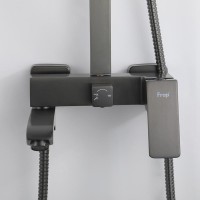 Душевая стойка Frap H76 F2476-9 оружейная сталь