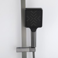 Душевая стойка Frap H76 F2476-9 оружейная сталь