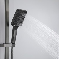 Душевая стойка Frap H76 F2476-9 оружейная сталь