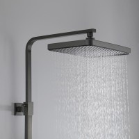 Душевая стойка Frap H76 F2476-9 оружейная сталь