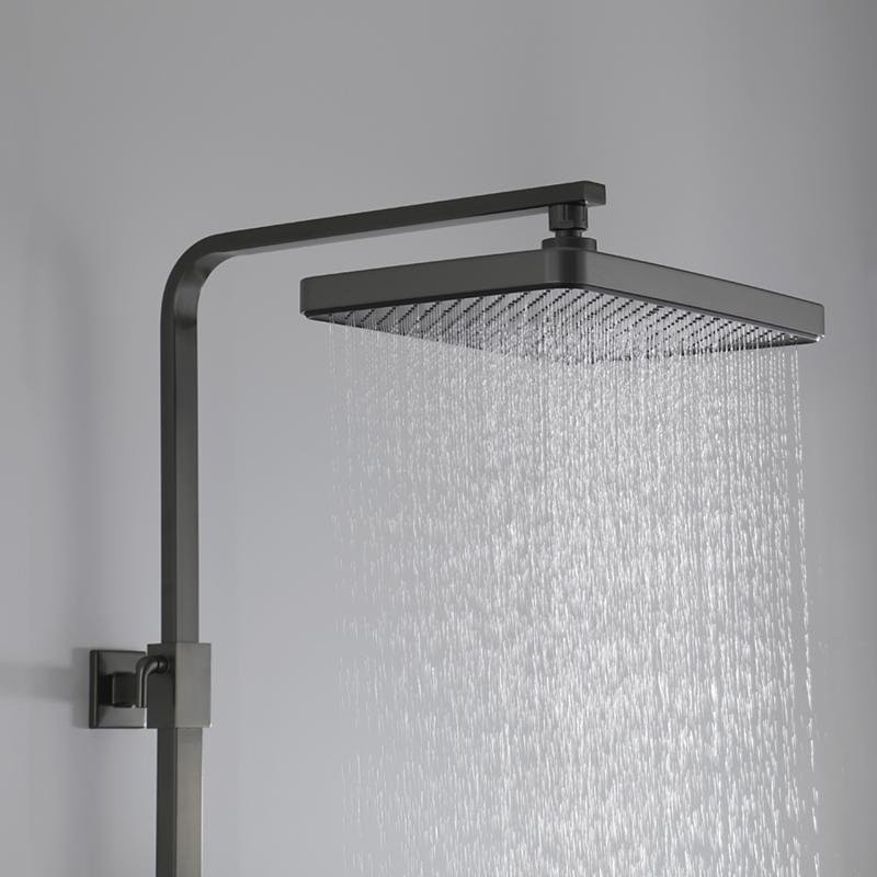 Душевая стойка Frap H76 F2476-9 оружейная сталь