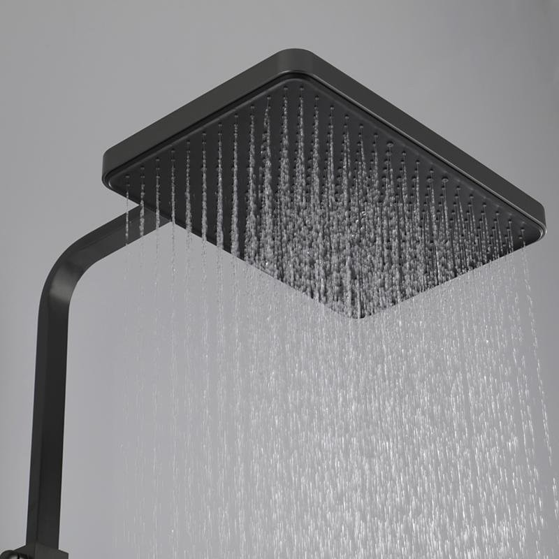 Душевая стойка Frap H76 F2476-9 оружейная сталь