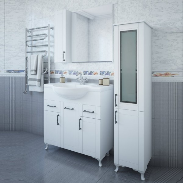 Мебель для ванной комнаты Sanflor Глория 85, белая