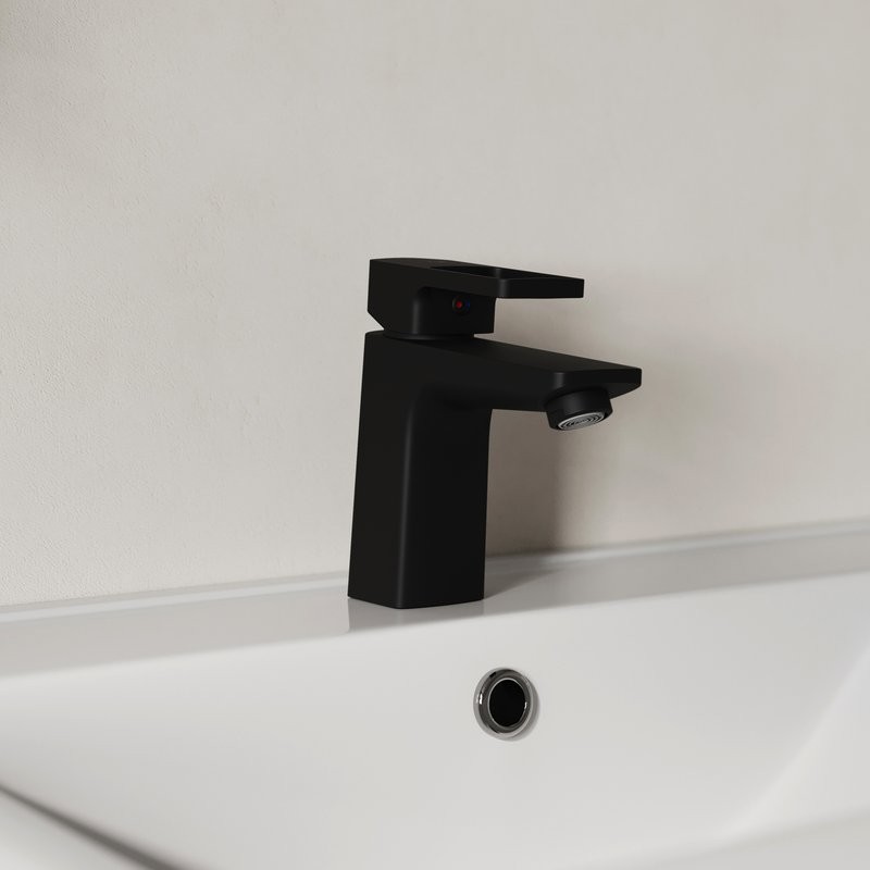 Смеситель для раковины IDDIS Bild BILBL00i01K черный матовый