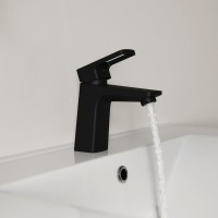 Смеситель для раковины IDDIS Bild BILBL00i01K черный матовый Смеситель для раковины IDDIS Bild BILBL00i01K черный матовый