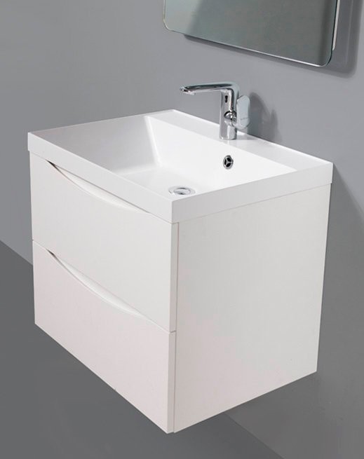 Тумба с раковиной BelBagno Marino 60 bianco lucido, напольная