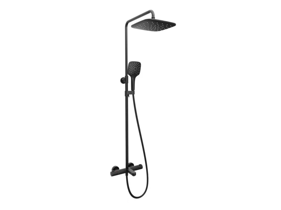 Душевая стойка Ravak Termo 300 TE 092.20BL матовая черная