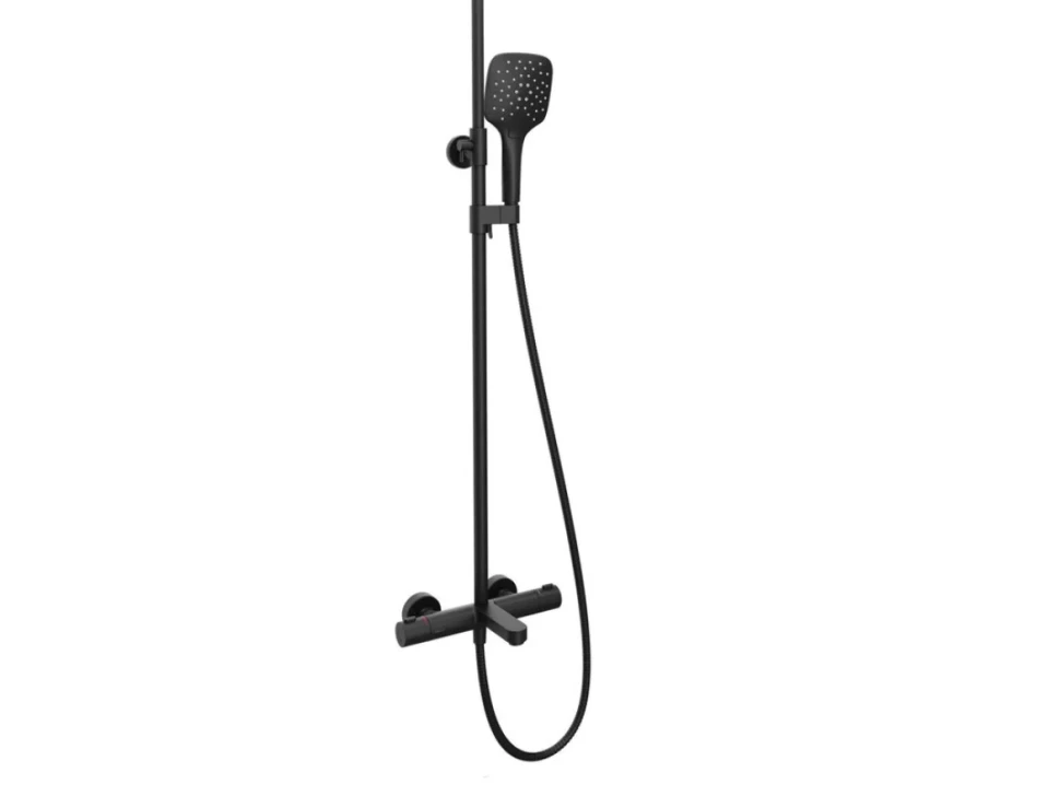 Душевая стойка Ravak Termo 300 TE 092.20BL матовая черная