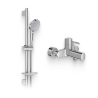 Душевой комплект Смеситель Jacob Delafon Cuff E45532-CP + Гарнитур Awaken E99898RU-CP