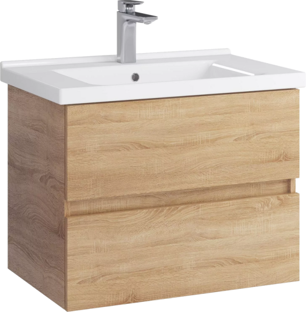 Тумба под раковину SanStar Тоскана 70 подвесная, дуб сонома светлый
