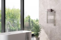 Полотенцесушитель электрический Сунержа Богема 3.1 00-6007-6040 70x45 см, подключение справа, без покрытия, лесенка, с полкой